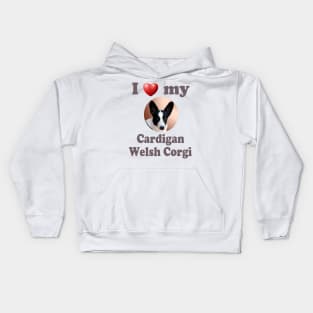 I Love My Cardigan Welsh Corgi Kids Hoodie